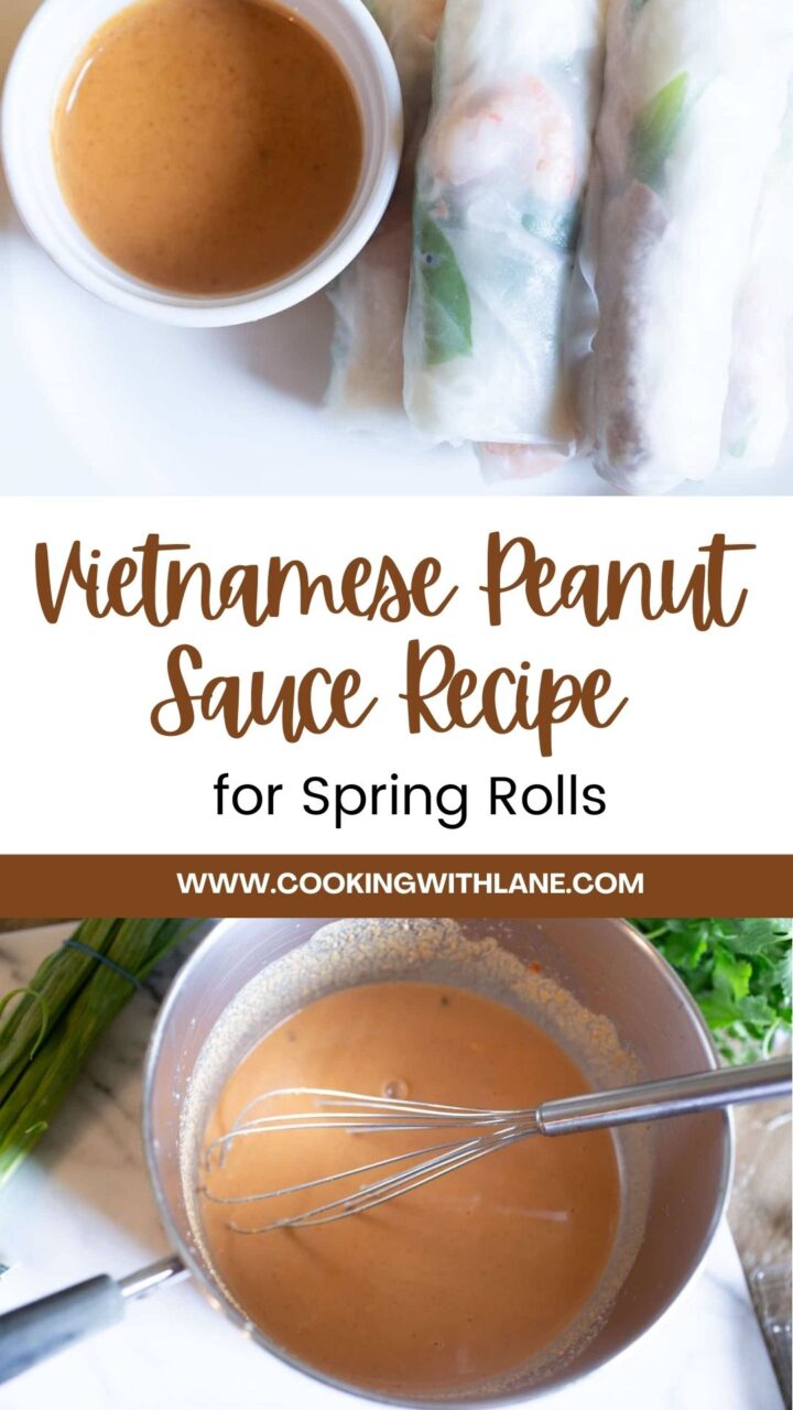 Authentic Vietnamese Peanut Sauce (Less than 5 Ingredients!)