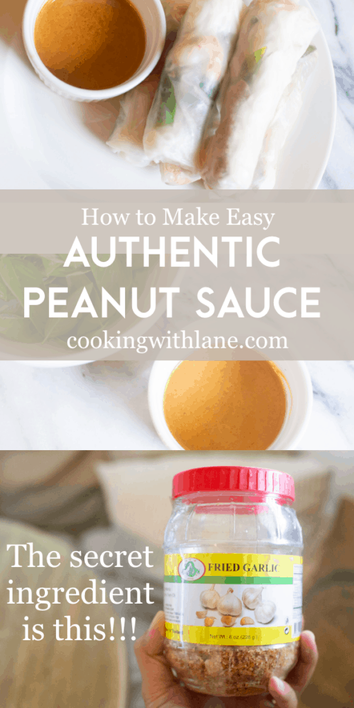 Authentic Vietnamese Peanut Sauce (Less than 5 Ingredients!)