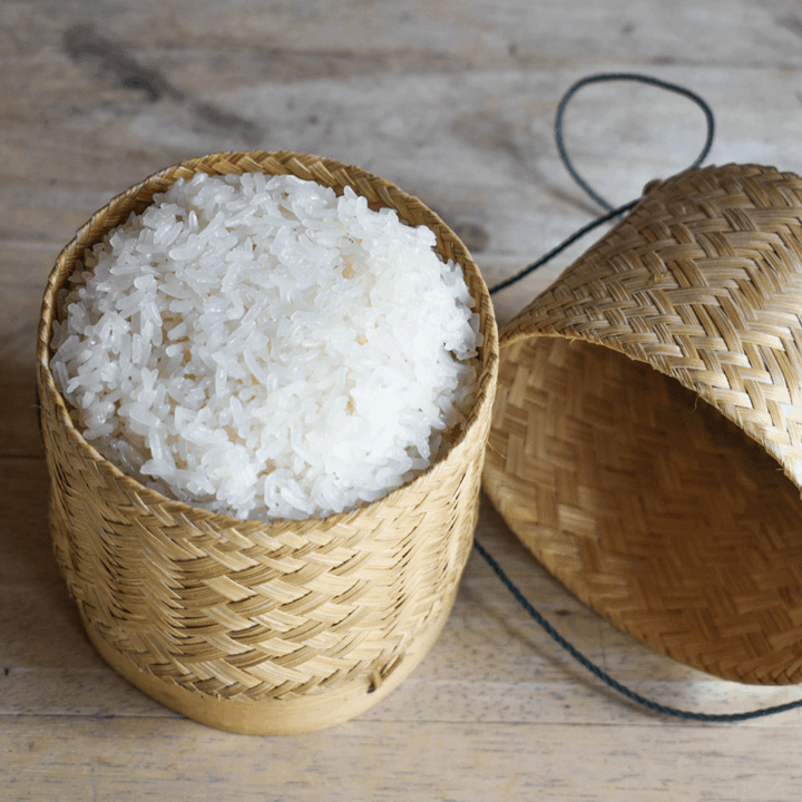 Lao Bamboo Sticky Rice Steamer Basket 