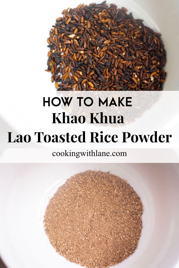 How to Make Thai Sticky Rice ข้าวเหนียว and Toasted Rice Powder ข้าวคั่ว