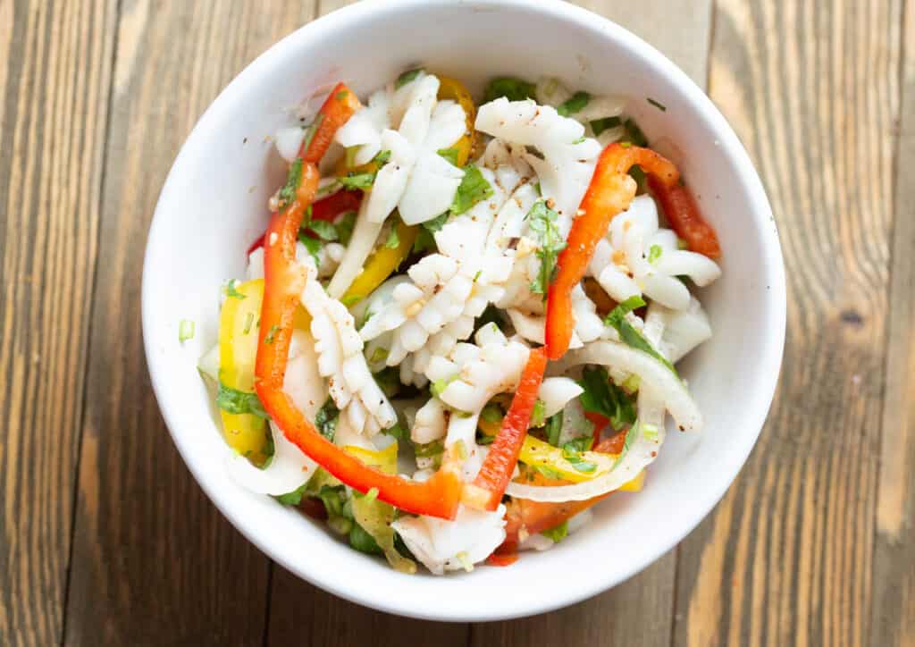 Delicious Thai Spicy Squid Salad Recipe Authentic Yam PlaMuek
