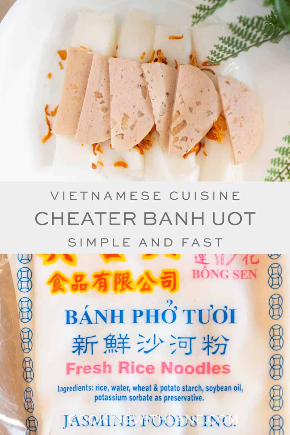EASY Vietnamese Banh Uot Recipe with Premade Rice Noodle Sheets