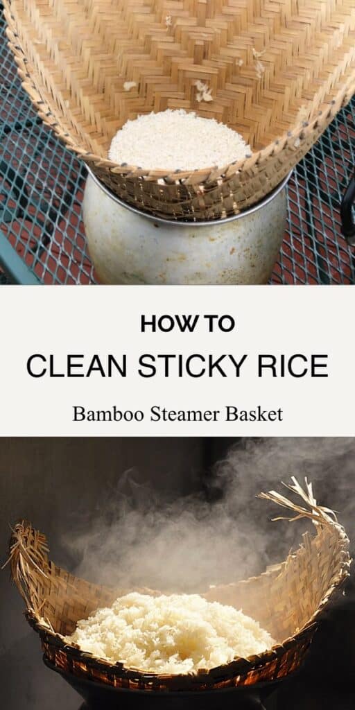 How to Clean Sticky Rice Steamer Basket Cooking with Lane