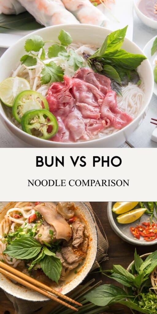 Bun Noodles versus Pho Noodles Differences Explained