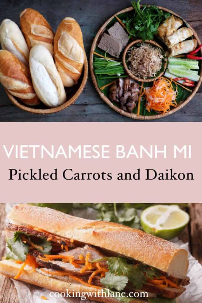 FAST Picked Carrots and Daikon for Banh Mi Vietnamese Sandwich