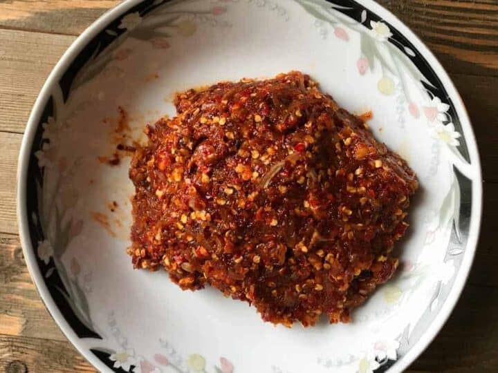 Authentic Lao Jeow Bong Chili Paste Dipping Sauce Cooking with Lane